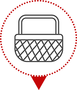 icône panier pour la récolte en France en Isère du safran bio le safran de gervan.